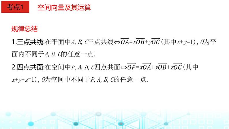 2024届人教A版高考数学一轮复习空间向量及其应用课件第3页