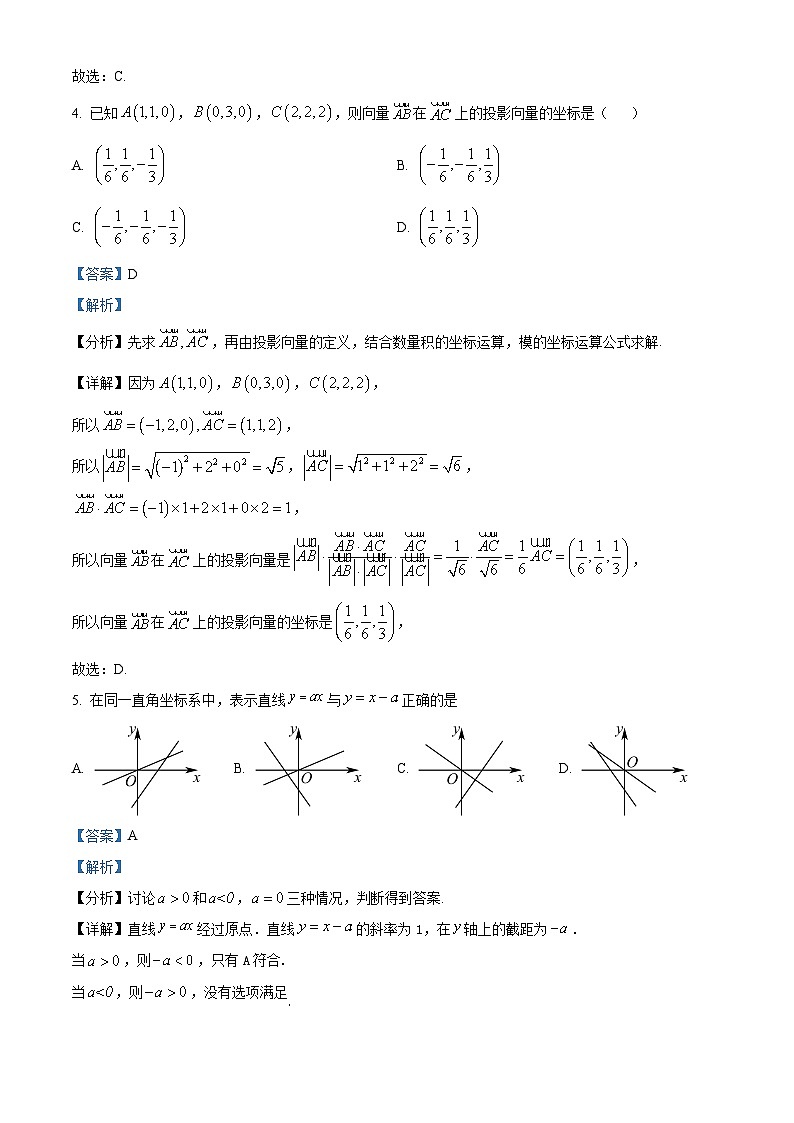 四川省绵阳南山中学2023-2024学年高二数学上学期10月月考试题(Word版附解析)第2页