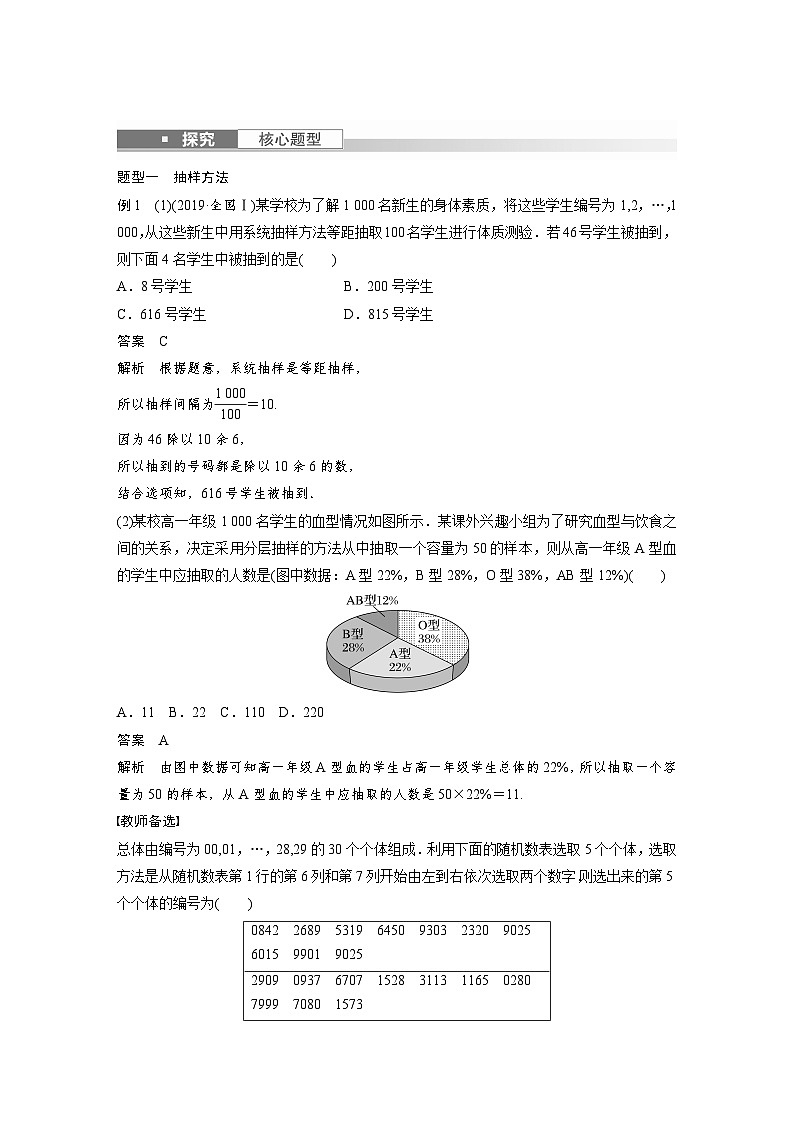 高考数学第一轮复习第十章 §10.2 随机抽样、统计图表第3页