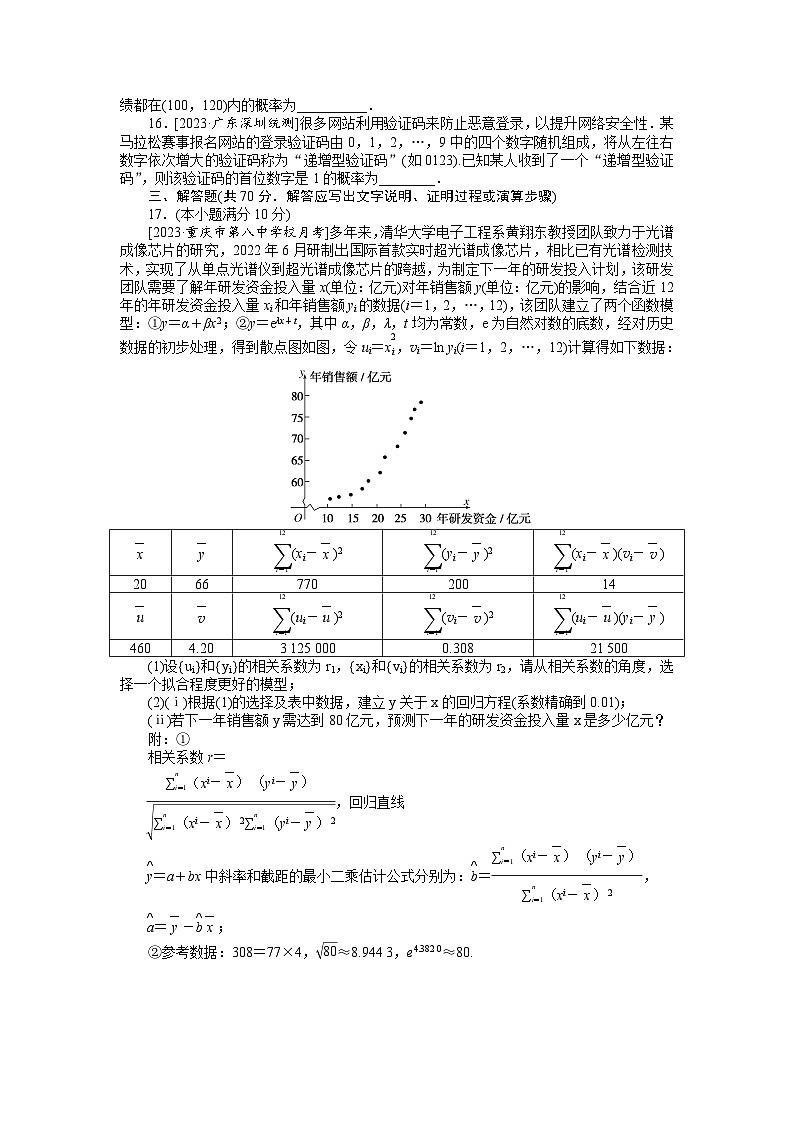 2024年高考数学第一轮复习全程考评特训单元检测(十一)03