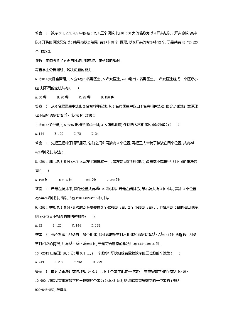 1_10.1 计数原理、排列与组合(十年高考)第2页