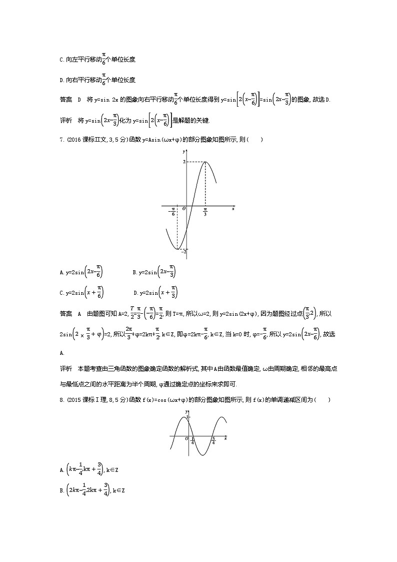 1_5.3 三角函数的图象与性质(十年高考)第3页