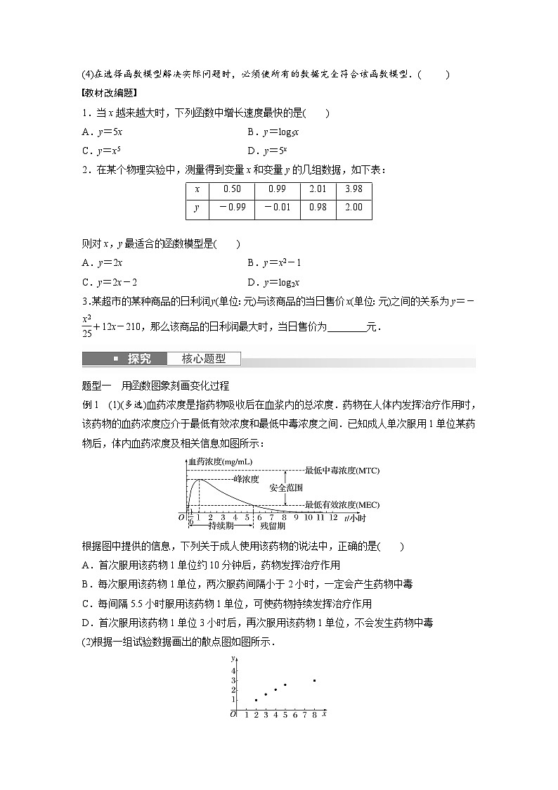 2024年高考数学第一轮复习专题训练第二章 §2.12 函数模型的应用第2页