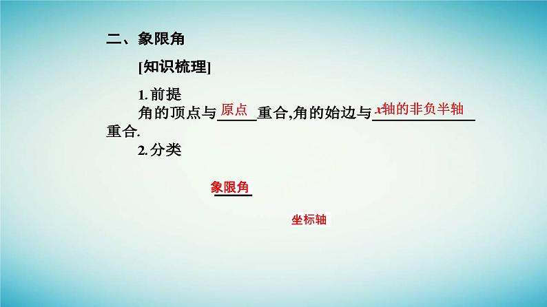 2023_2024学年新教材高中数学第五章三角函数5.1任意角和蝗制5.1.1任意角课件新人教A版必修第一册07