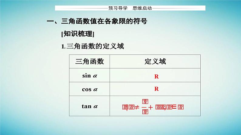 2023_2024学年新教材高中数学第五章三角函数5.2三角函数的概念5.2.1三角函数的概念第二课时三角函数的有关性质及诱导公式一课件新人教A版必修第一册第3页