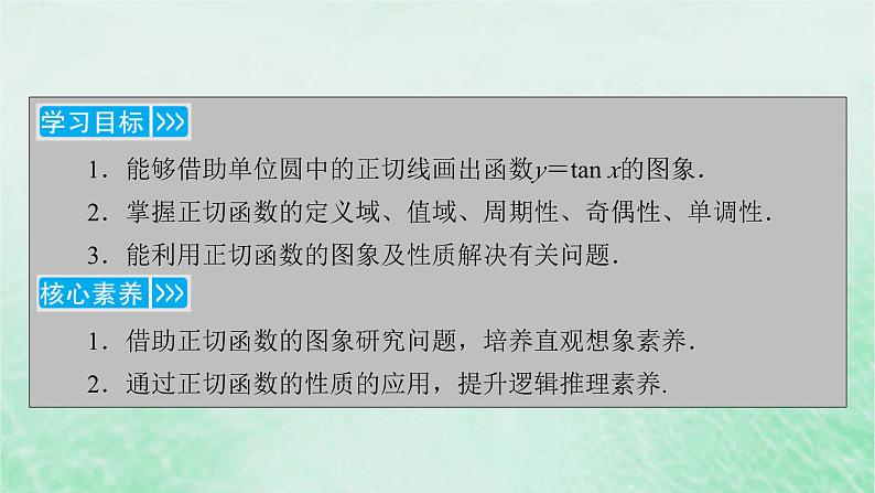 新教材适用2023_2024学年高中数学第5章三角函数5.4三角函数的图象与性质5.4.3正切函数的性质与图象课件新人教A版必修第一册04