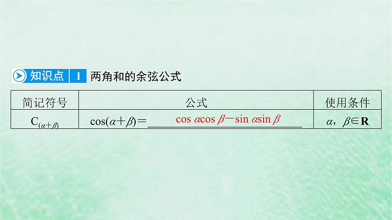 新教材适用2023_2024学年高中数学第5章三角函数5.5三角恒等变换5.5.1两角和与差的正弦余弦和正切公式第2课时两角和与差的正弦余弦公式课件新人教A版必修第一册第6页