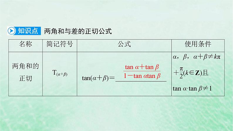 新教材适用2023_2024学年高中数学第5章三角函数5.5三角恒等变换5.5.1两角和与差的正弦余弦和正切公式第3课时两角和与差的正切公式课件新人教A版必修第一册第6页