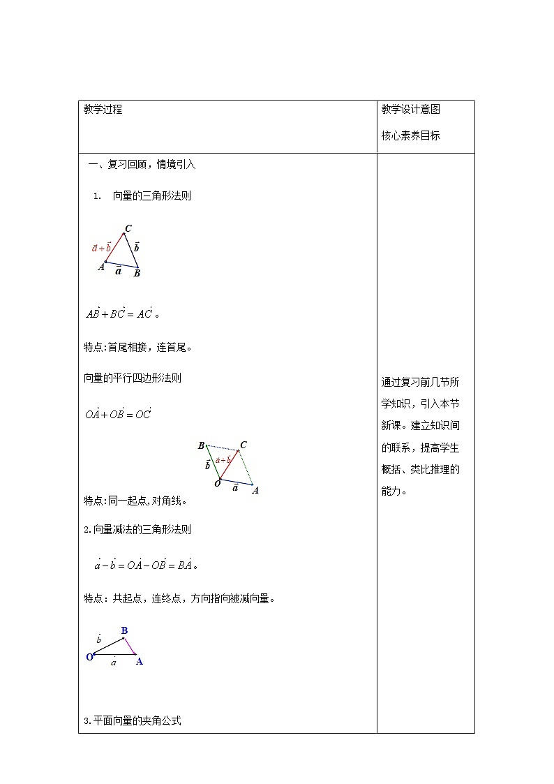 高中数学必修第二册《6.4 平面向量的应用》教学设计-统编人教A版第3页