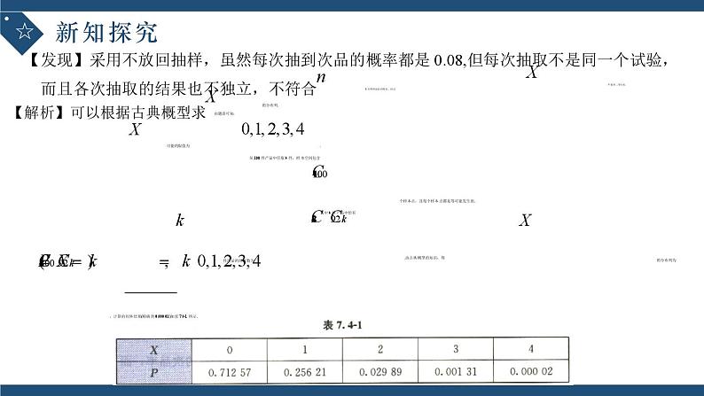 7.4.2超几何分布-高中数学人教A版(2019)选择性必修第三册课件PPT第5页