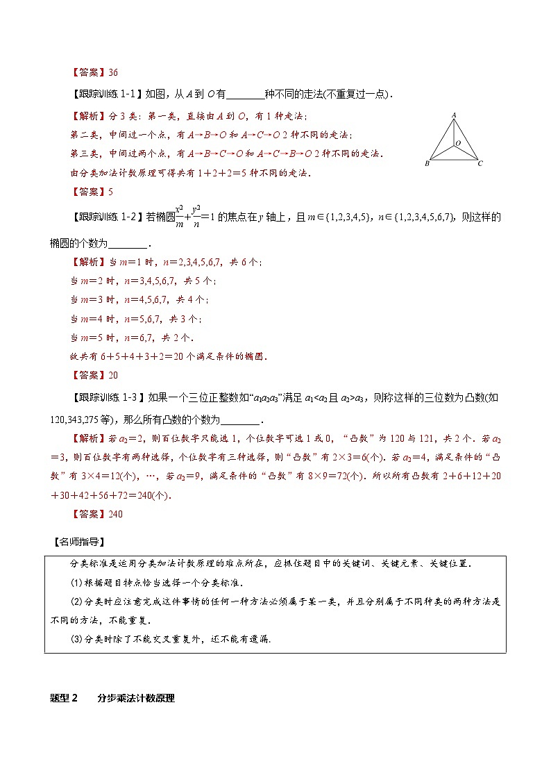 2024年新高考数学一轮复习题型归纳与达标检测第55讲分类加法计数原理与分步乘法计数原理(讲)(Word版附解析)第2页