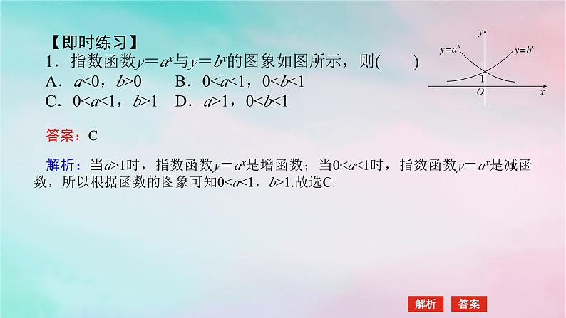 2024版新教材高中数学第四章指数函数与对数函数4.2指数函数4.2.2指数函数的图象和性质第一课时指数函数的图象和性质一课件新人教A版必修第一册05