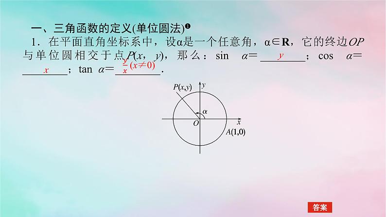 2024版新教材高中数学第五章三角函数5.2三角函数的概念5.2.1三角函数的概念第一课时三角函数的概念课件新人教A版必修第一册04