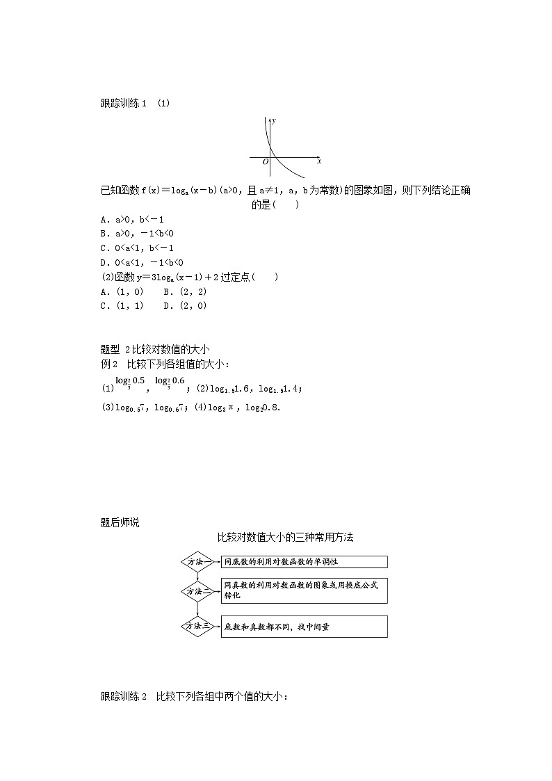 2024版新教材高中数学第四章指数函数与对数函数4.4对数函数4.4.2对数函数的图象和性质第一课时对数函数的图象和性质一导学案新人教A版必修第一册02