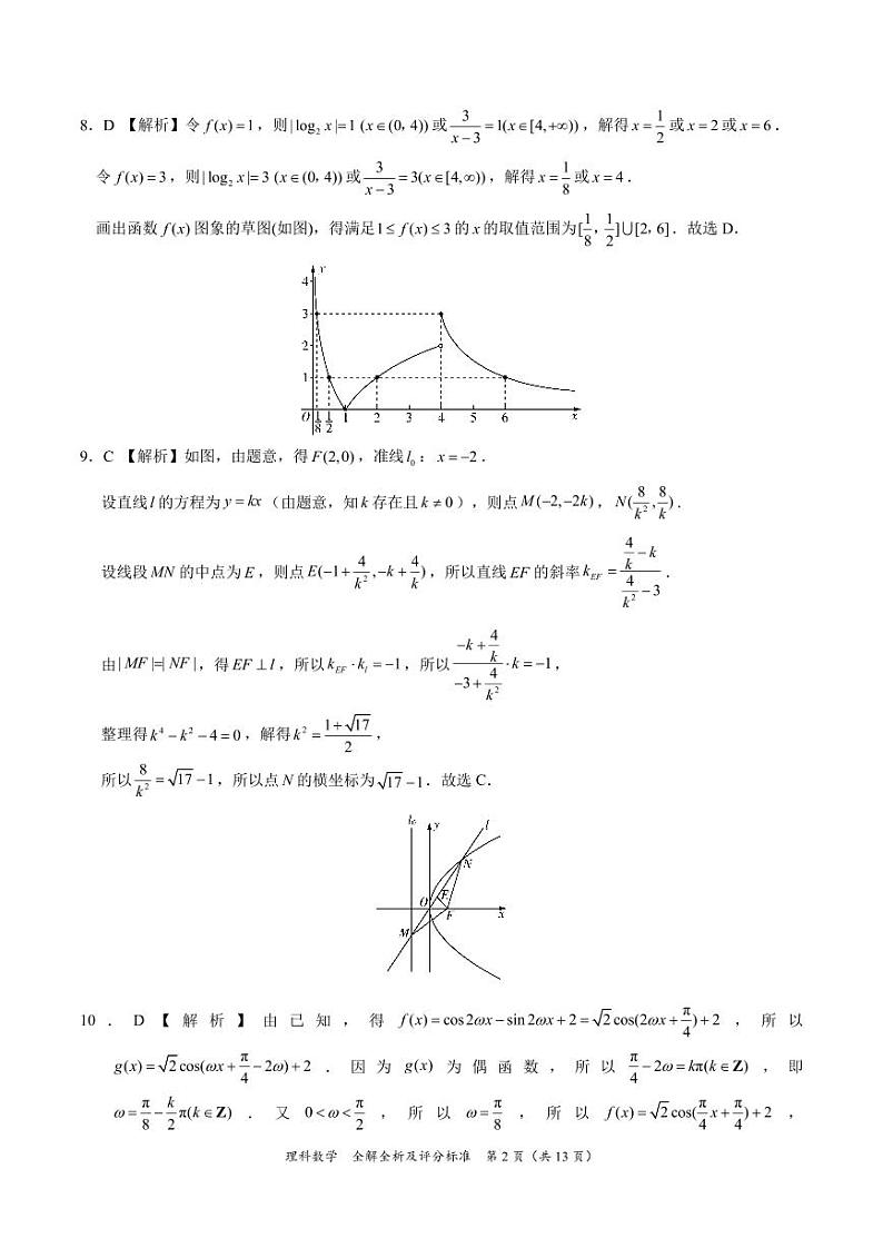 高三12月月考数学(理科)(全国乙卷)(全解全析及评分标准)(1)第2页