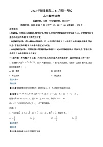 湖北省孝感市2023-2024学年高二上学期11月期中考试数学试题（Word版附解析）
