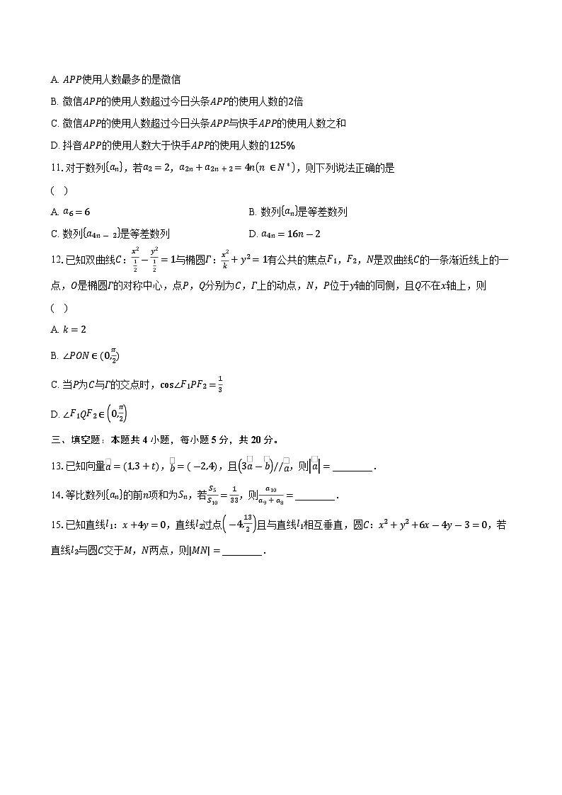 炎德英才·名校联考联合体 2023 年秋季高二年级第二次联考数学(B)卷(含解析)第3页