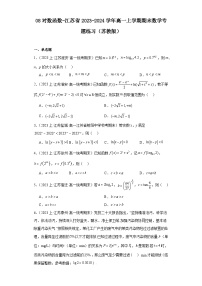08对数函数-江苏省2023-2024学年高一上学期期末数学专题练习（苏教版）