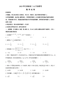 2024江西省部分学校高三上学期12月联考数学试题