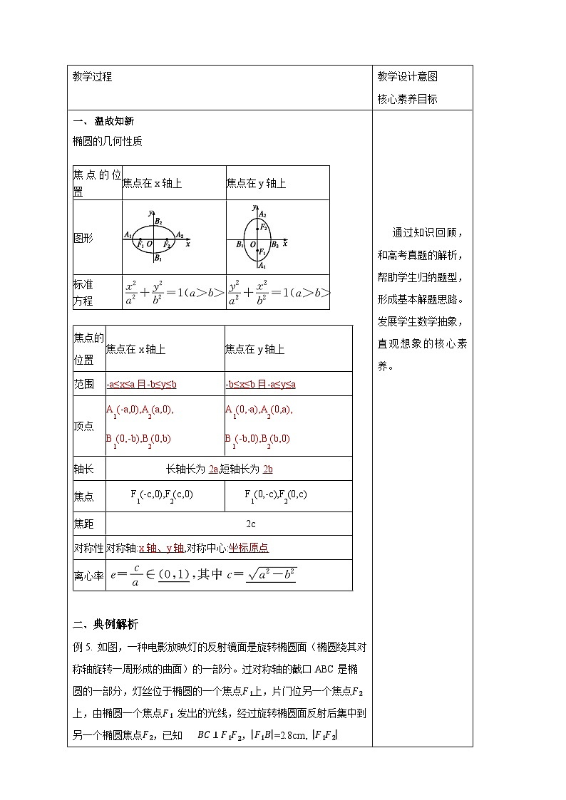 新课程人教A版高中数学优质教案及教学设计--选择性必修102