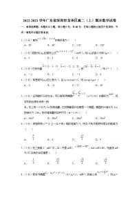 2022-2023学年广东省深圳市龙华区高二(上)期末数学试卷(含答案详解)