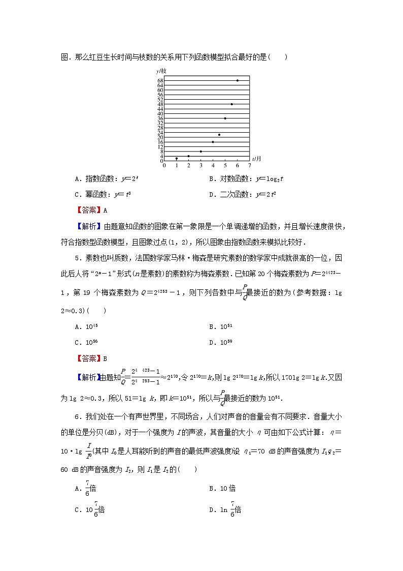 新教材2024版高中数学第四章指数函数与对数函数4.5函数的应用二4.5.3函数模型的应用课后提能训练新人教A版必修第一册第2页