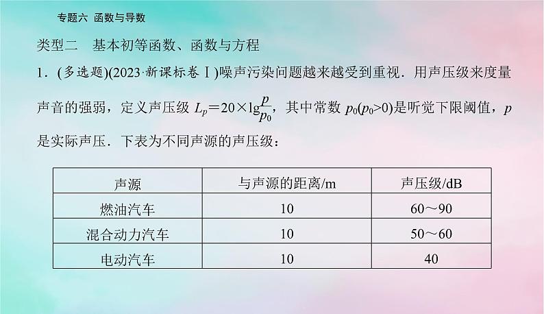 2024届高考数学二轮专题复习与测试第一部分专题六函数与导数微专题1函数的图象与性质课件第8页