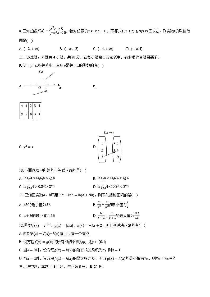 2023-2024学年海南省海口市海南华侨中学高一(上)第二次月考数学试卷(备用B)(含解析)第2页