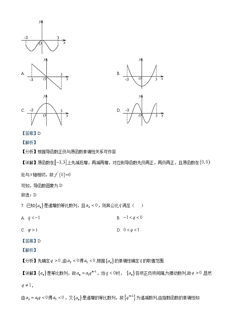 陕西省咸阳市2022-2023学年高二上学期期末文科数学试题第3页