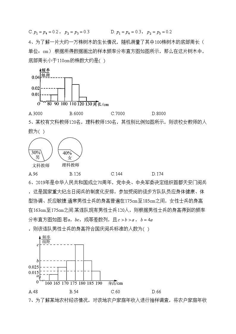 2023-2024学年人教A版(2019)必修二 第九章 统计 单元测试卷(含答案)第2页