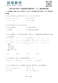 2022-2023学年广东省深圳市罗湖区高一（上）期末数学试卷