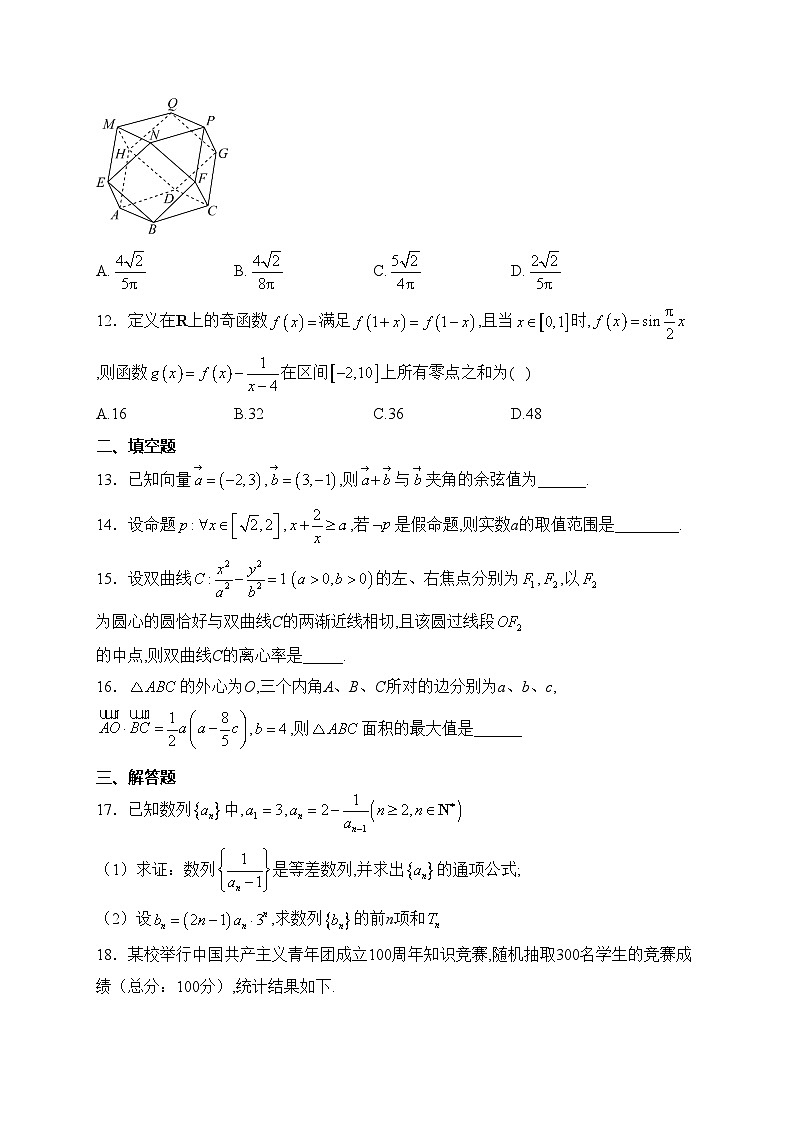 四川省仁寿第一中学南校区2024届高三上学期12月月考数学(文)试卷(含答案)第3页