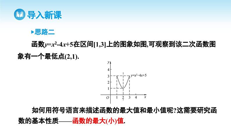 人教A版高中数学必修第一册课件 第3章 3.2.1 单调性与最大(小)值 第2课时 函数的最大(小)值(课件)第4页