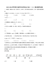 2023-2024学年四川省泸州市泸县五中高一(上)期末数学试卷(含解析)