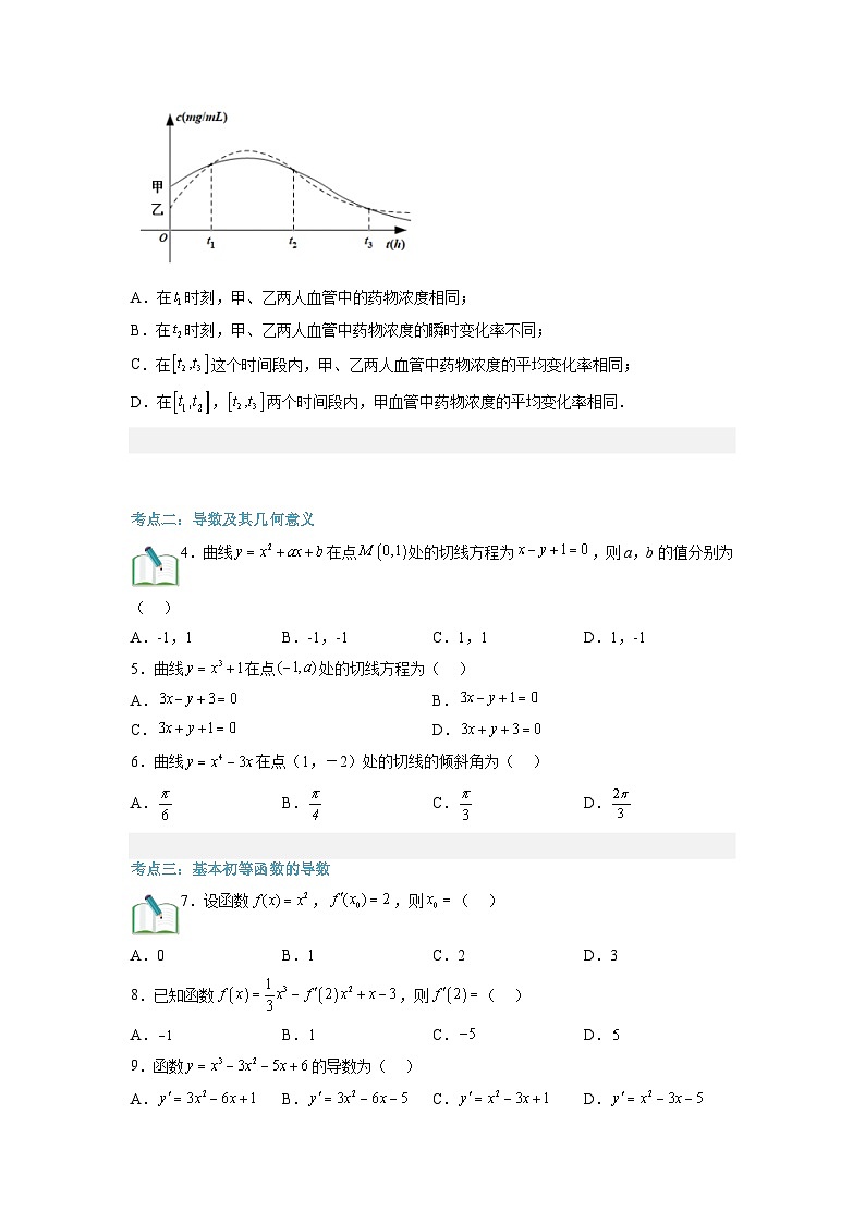 第09讲 导数-【寒假讲义】高二数学寒假讲义练习(人教B版 选择性必修三)03