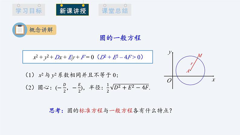2.4.2 圆的一般方程 课件高二数学人教A版(2019)选择性必修1第7页