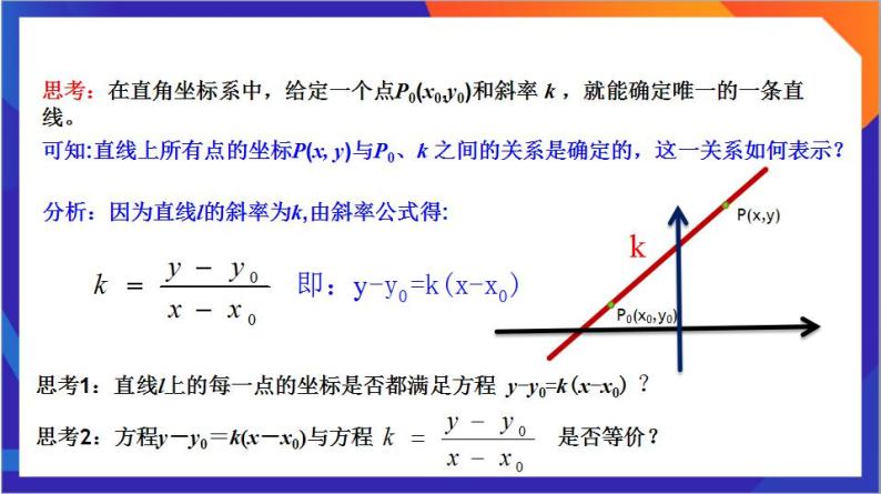 2.2.1《直线的点斜式方程》课件+分层作业（含答案解析）-人教版高中数学选修一06