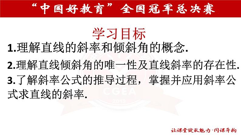 3.1.1直线的倾斜角与斜率     顾霞第3页