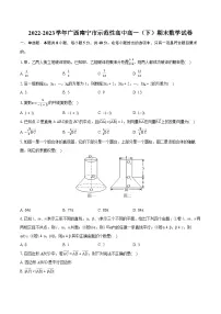 2022-2023学年广西南宁市示范性高中高一（下）期末数学试卷（含详细答案解析）
