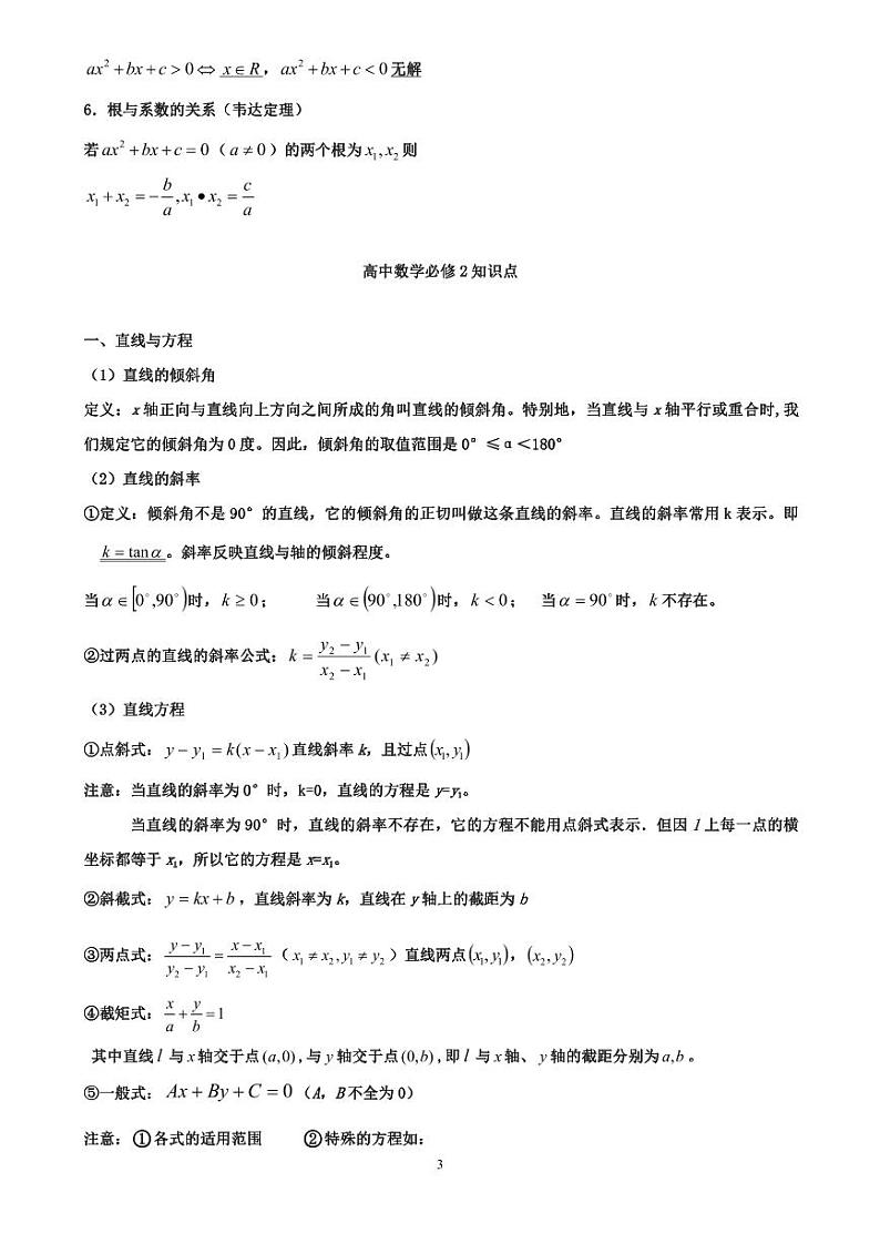 高考高中数学知识点整理超经典03