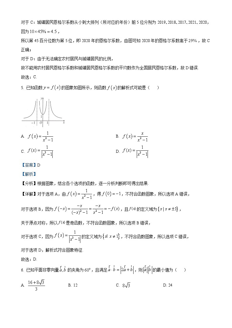 湖南省娄底市2024届高三上学期期末质量检测数学试题(教师版)第3页