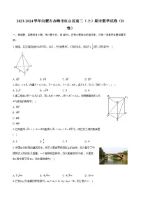 2023-2024学年内蒙古赤峰市红山区高二(上)期末数学试卷(B卷)(含解析)