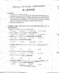 2024宣城高一上學(xué)期期末考試數(shù)學(xué)PDF版含答案