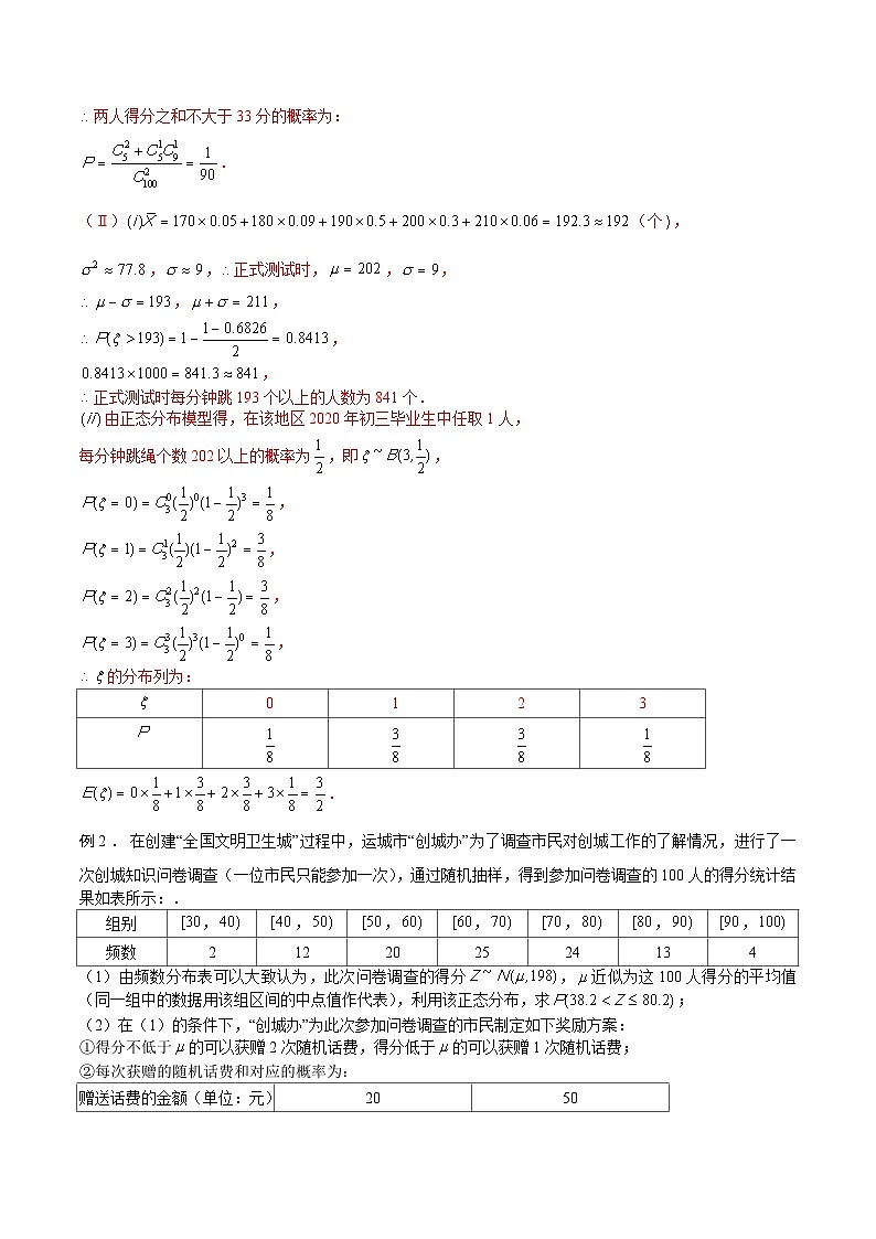高三数学高考高分突破之概率统计专题15 正态分布(解析版)18第2页