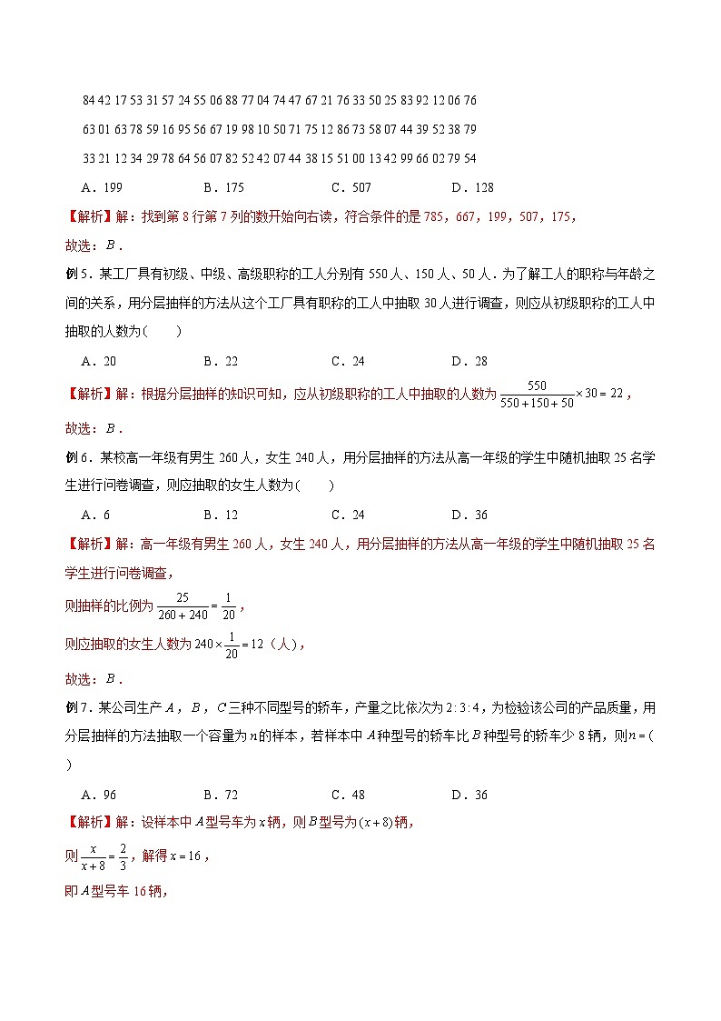 高三数学高考高分突破之概率统计专题06 随机抽样(解析版)67第2页