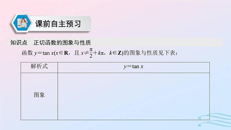 2024春新教材高中数学5.4.3正切函数的性质与图象课件新人教A版必修第一册第3页