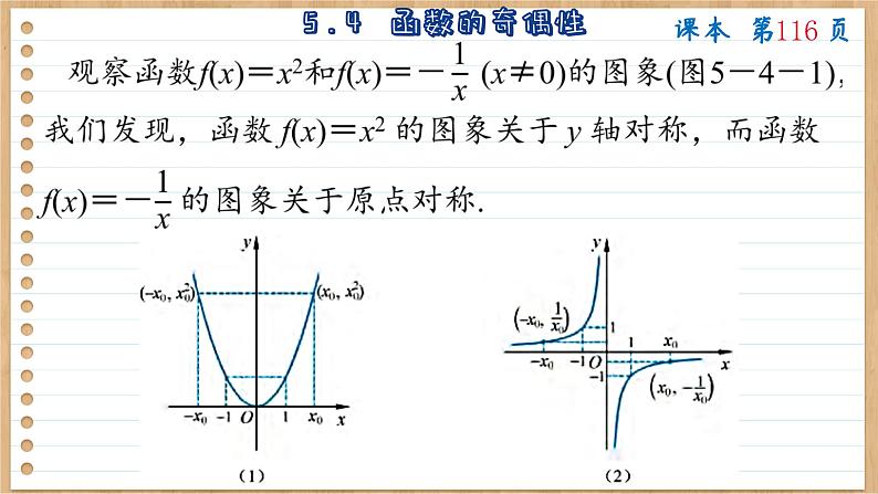 苏教版高中数学必修第一册 第5章 5.4 函数的奇偶性 PPT课件第4页