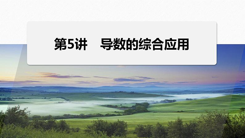 专题一 第5讲 母题突破1 导数与不等式的证明--高三高考数学复习-PPT01