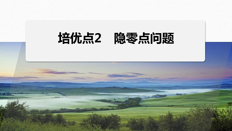 专题一 培优点2 隐零点问题--高三高考数学复习-PPT第1页