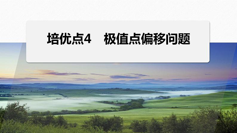 专题一 培优点4 极值点偏移问题--高三高考数学复习-PPT第1页